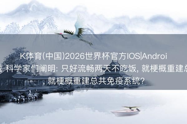 K体育(中国)2026世界杯官方IOS|Android手机app下载 科学家们阐明: 只好流畅两天不吃饭， 就梗概重建总共免疫系统?