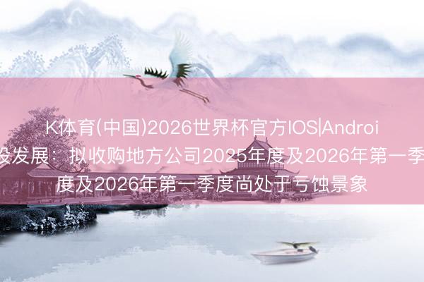 K体育(中国)2026世界杯官方IOS|Android手机app下载 京投发展：拟收购地方公司2025年度及2026年第一季度尚处于亏蚀景象