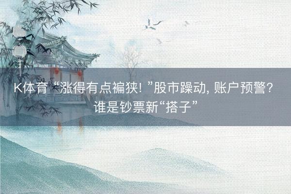 K体育 “涨得有点褊狭! ”股市躁动， 账户预警? 谁是钞票新“搭子”