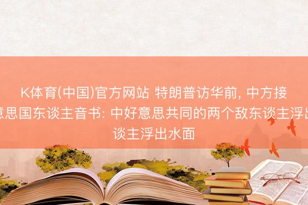 K体育(中国)官方网站 特朗普访华前， 中方接到好意思国东谈主音书: 中好意思共同的两个敌东谈主浮出水面