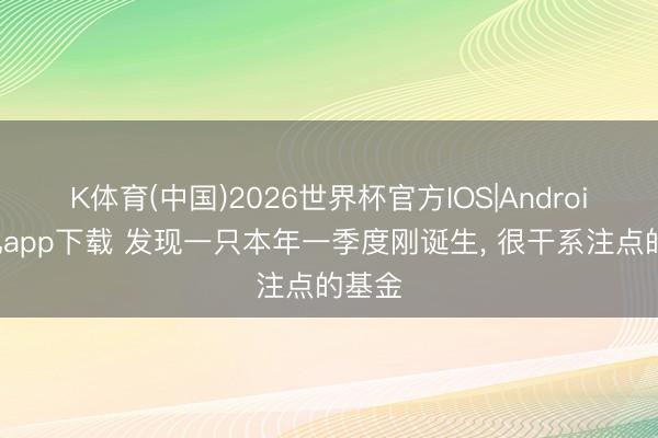K体育(中国)2026世界杯官方IOS|Android手机app下载 发现一只本年一季度刚诞生， 很干系注点的基金