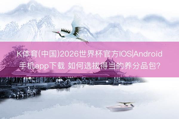 K体育(中国)2026世界杯官方IOS|Android手机app下载 如何选拔得当的养分品包？