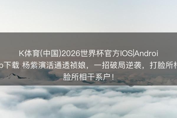K体育(中国)2026世界杯官方IOS|Android手机app下载 杨紫演活通透祯娘,一招破局逆袭,打脸所相干系户!
