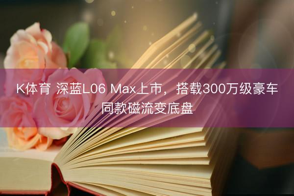 K体育 深蓝L06 Max上市，搭载300万级豪车同款磁流变底盘