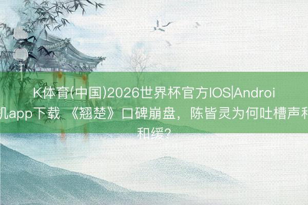 K体育(中国)2026世界杯官方IOS|Android手机app下载 《翘楚》口碑崩盘,陈皆灵为何吐槽声和缓?